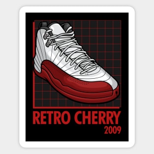 AJ 12 Retro Cherry Sneaker Magnet